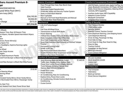 Used 2019 Subaru Ascent Premium image 42