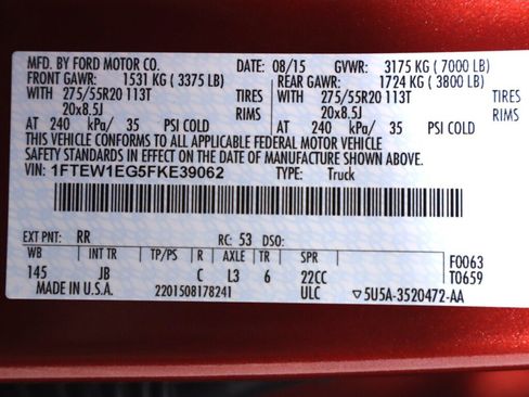 Used 2015 Ford F150 XLT w/ Equipment Group 301A Mid AWD/4WD image 52