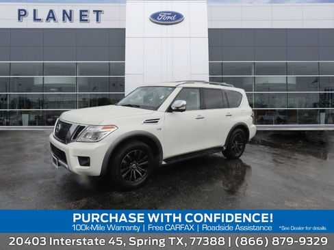 Used 2018 Nissan Armada Platinum w/ Captain Seat Package AWD/4WD image 1