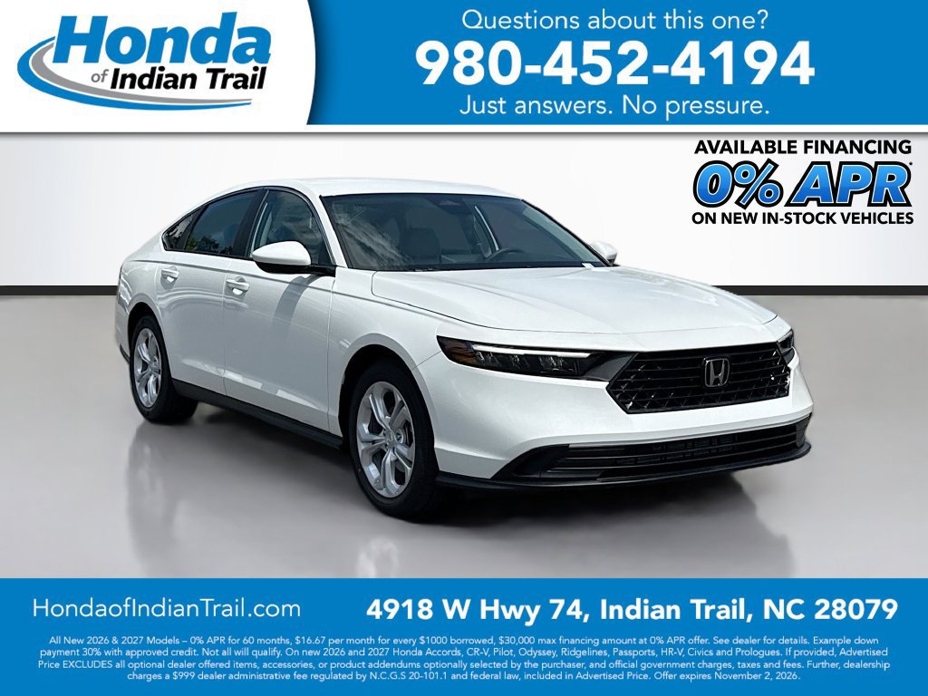 New 2026 Honda Accord LX 360° Tour