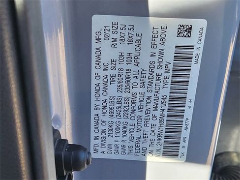 Certified 2021 Honda CR-V EX-L image 21