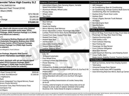 Used 2021 Chevrolet Tahoe High Country AWD/4WD image 3
