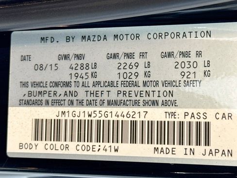 Used 2016 MAZDA MAZDA6 Grand Touring w/ GT Technology Package image 32