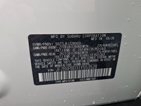 New 2026 Subaru Outback Premium AWD/4WD image 20