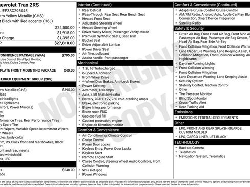 New 2025 Chevrolet Trax RS w/ Driver Confidence Package image 3