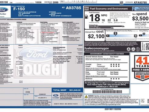 Used 2019 Ford F150 XLT w/ Equipment Group 302A Luxury image 4