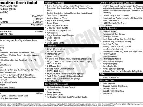 Used 2021 Hyundai Kona Limited w/ Cargo Package FWD image 36