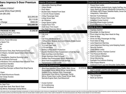 Used 2020 Subaru Impreza Premium w/ Popular Package #2 image 33