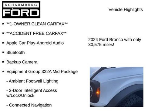 Used 2024 Ford Bronco Black Diamond AWD/4WD image 7