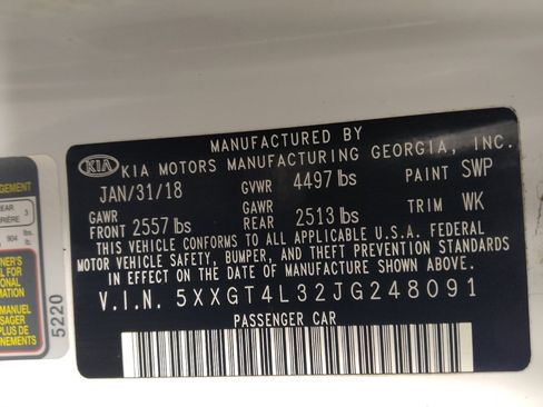 Used 2018 Kia Optima S w/ Panoramic Sunroof Package image 33