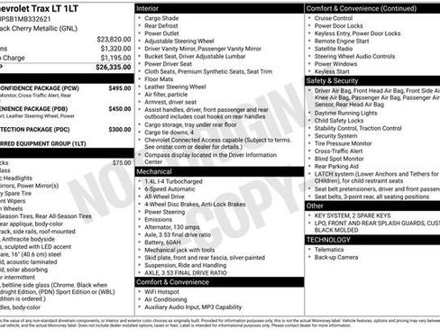 Used 2021 Chevrolet Trax LT w/ Driver Confidence Package AWD/4WD image 7