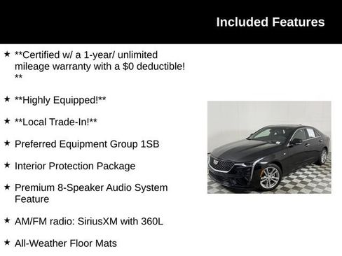 Certified 2026 Cadillac CT4 Luxury RWD image 4