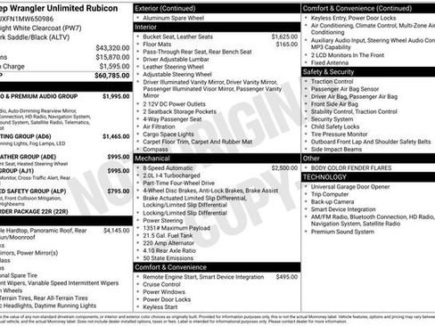 Used 2021 Jeep Wrangler Unlimited Rubicon AWD/4WD image 4