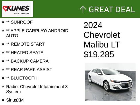 Used 2024 Chevrolet Malibu LT image 2