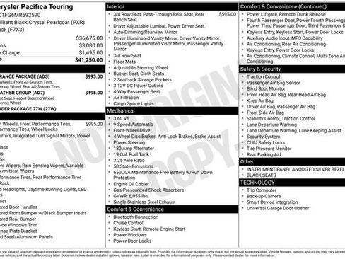 Used 2021 Chrysler Pacifica Touring w/ S Appearance Package image 11