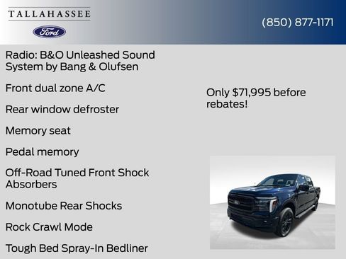 New 2025 Ford F150 Lariat w/ Equipment Group 502A High image 45