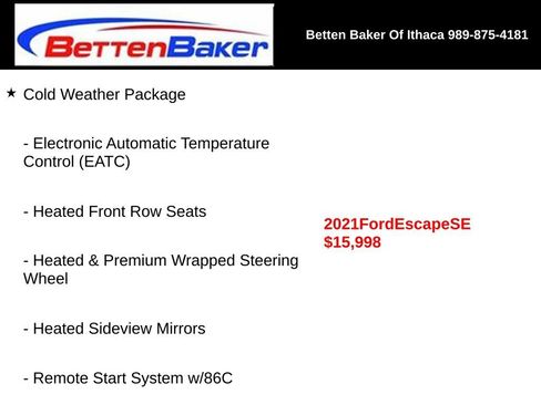 Used 2021 Ford Escape SE w/ SE Sport Appearance Package image 5