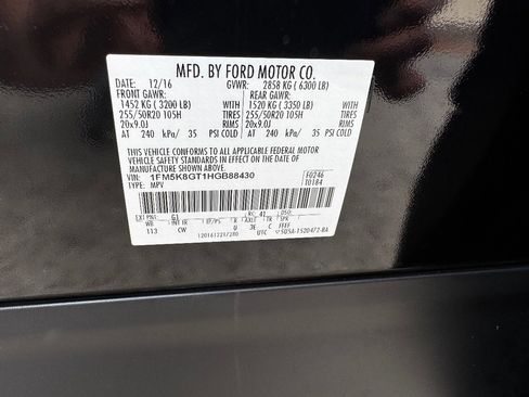 Used 2017 Ford Explorer Sport w/ Equipment Group 401A image 34