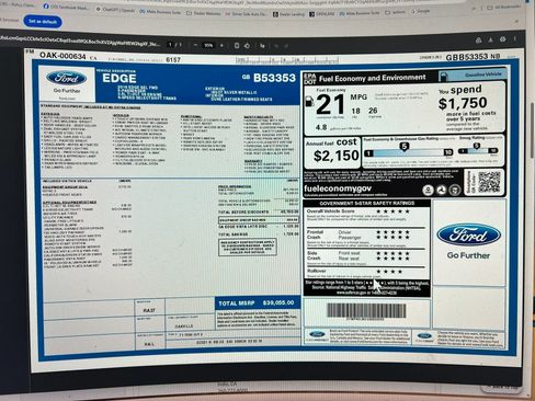 Used 2016 Ford Edge SEL w/ Equipment Group 201A FWD image 25