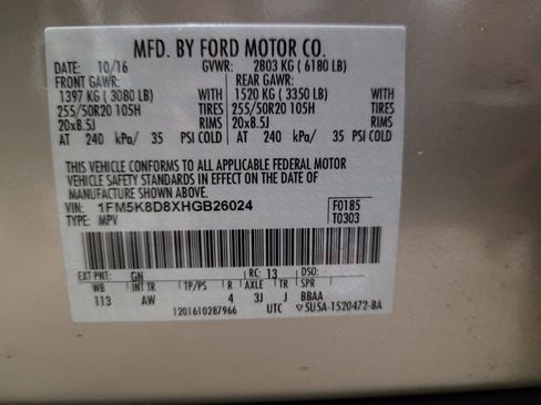Used 2017 Ford Explorer XLT w/ Equipment Group 202A AWD/4WD image 33