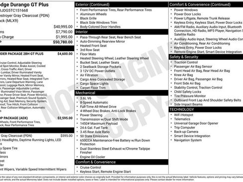 New 2026 Dodge Durango GT AWD/4WD image 16