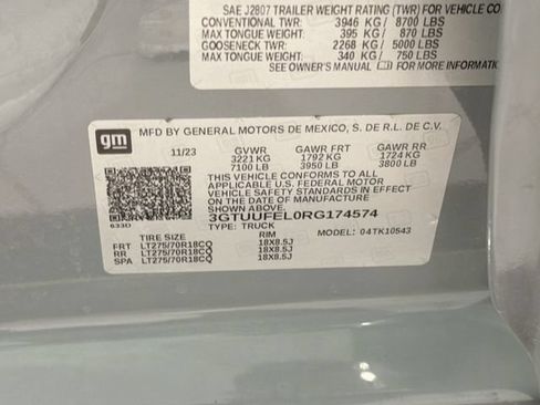 Used 2024 GMC Sierra 1500 AT4X AWD/4WD image 28