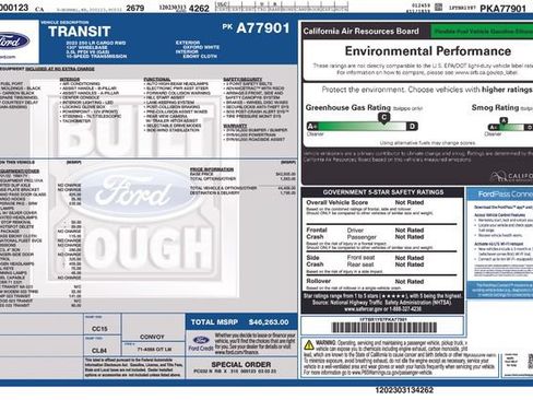 Used 2023 Ford Transit 250 Low Roof w/ Exterior Upgrade Package RWD image 29
