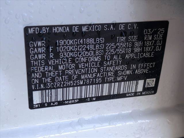 Certified 2025 Honda HR-V Sport image 23