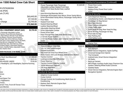 New 2026 RAM 1500 Rebel w/ Rebel Level 2 Equipment Group