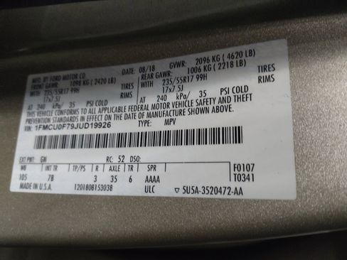 Used 2018 Ford Escape S FWD image 33