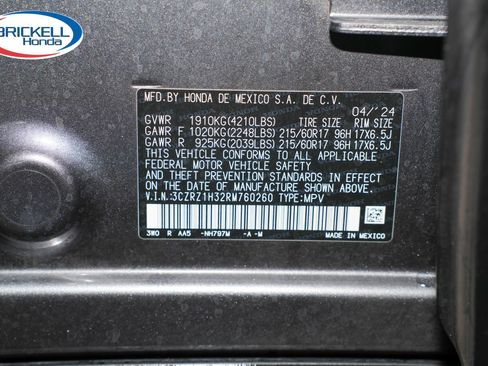 Certified 2024 Honda HR-V LX image 40