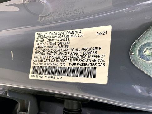 Used 2021 Acura TLX w/ A-SPEC Pkg AWD/4WD image 8