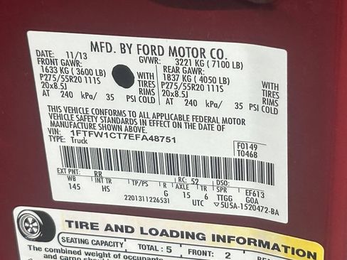 Used 2014 Ford F150 Lariat w/ Equipment Group 502A Luxury RWD image 36