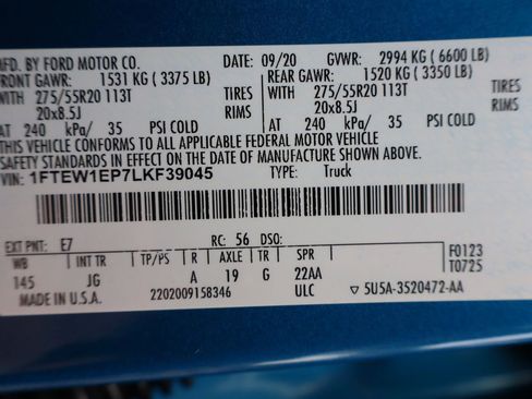 Used 2020 Ford F150 XL w/ Equipment Group 101A Mid AWD/4WD image 44
