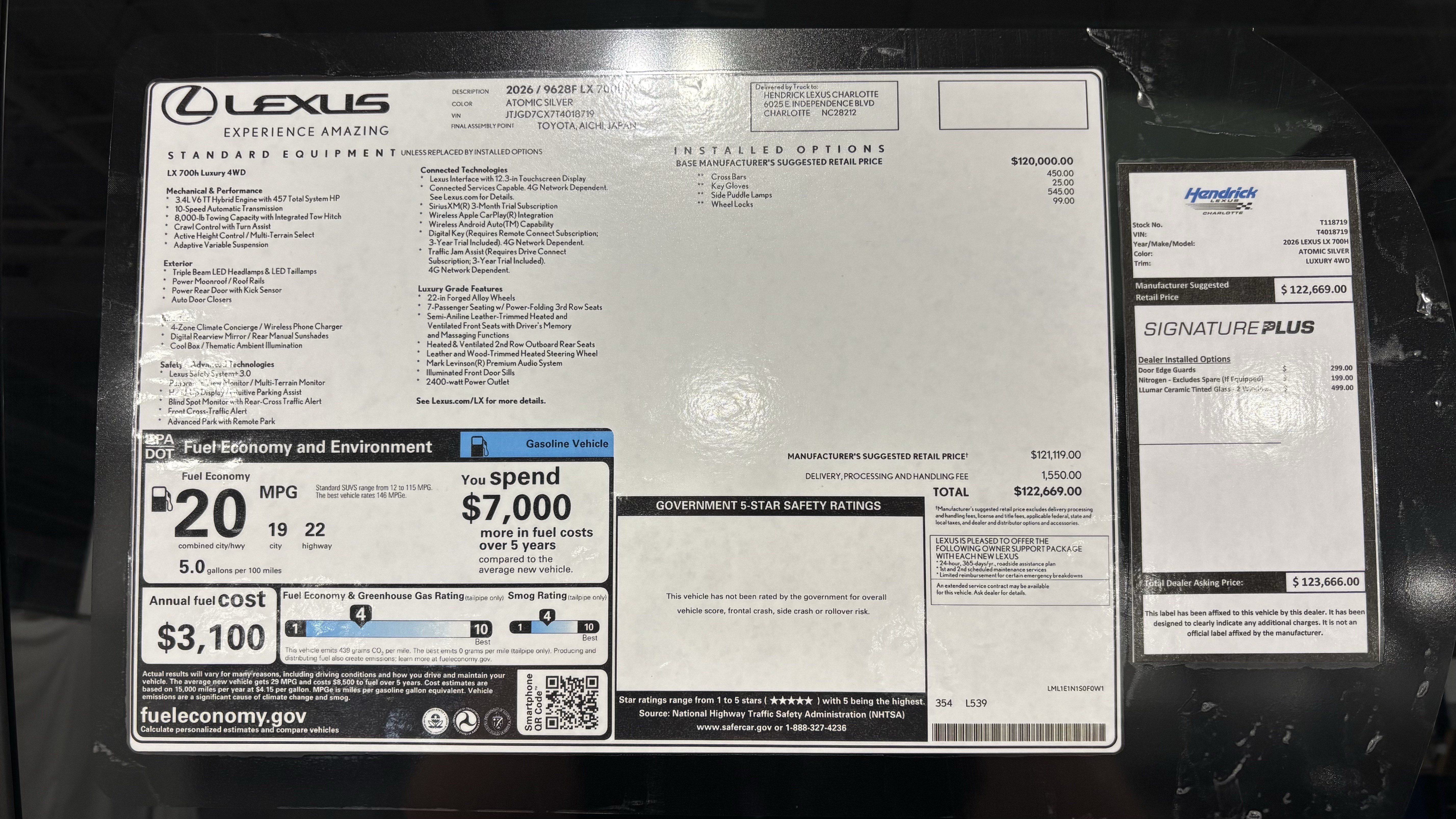 Certified 2026 Lexus LX 700h Luxury AWD/4WD image 45
