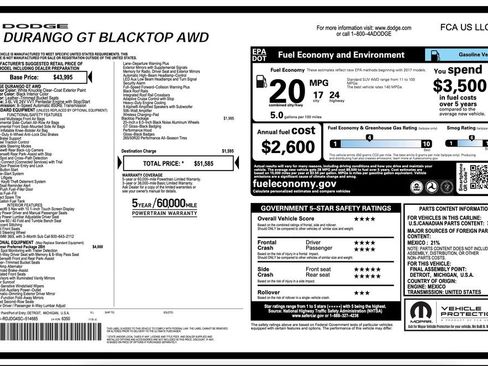 Certified 2025 Dodge Durango GT AWD/4WD image 2