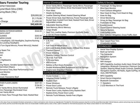 Certified 2026 Subaru Forester Touring AWD/4WD image 7
