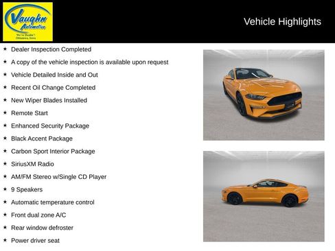 Used 2018 Ford Mustang Premium w/ Carbon Sport Interior Package RWD image 2