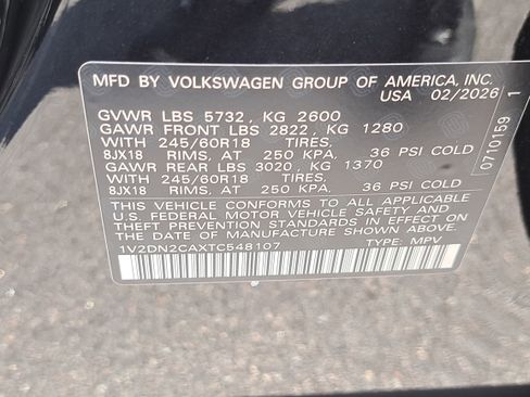 New 2026 Volkswagen Atlas SE image 33