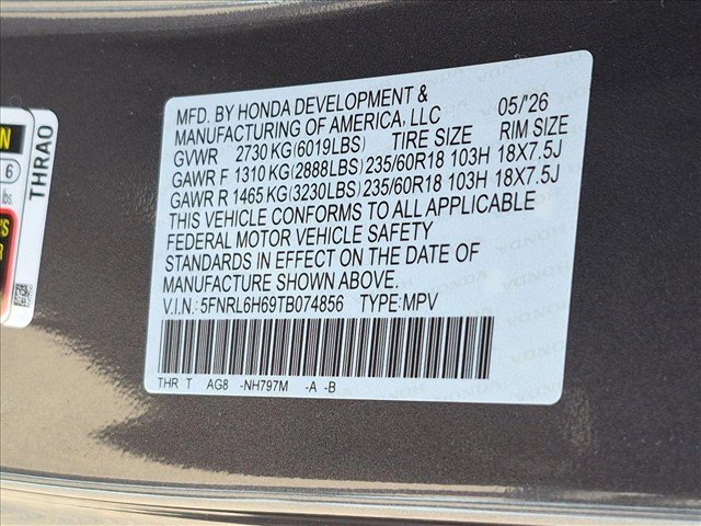 Certified 2026 Honda Odyssey EX-L image 26