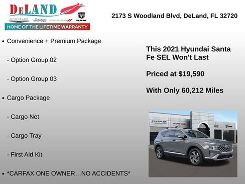 Used 2021 Hyundai Santa Fe SEL w/ Convenience + Premium Package image 6