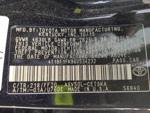 Used 2016 Toyota Camry SE FWD image 33