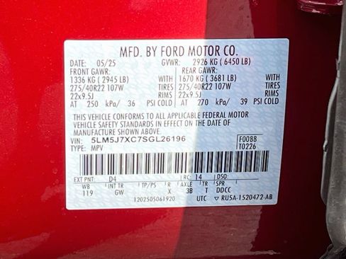 Used 2025 Lincoln Aviator Reserve w/ Equipment Group 201A AWD/4WD image 35