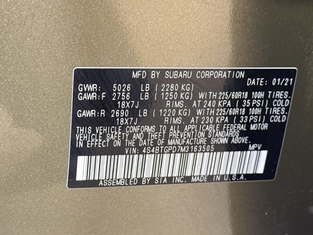 Used 2021 Subaru Outback Touring XT AWD/4WD image 42