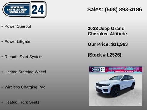 Used 2023 Jeep Grand Cherokee Altitude AWD/4WD image 6