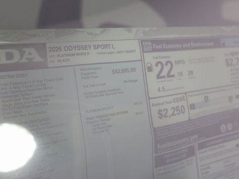New 2026 Honda Odyssey Sport-L image 28