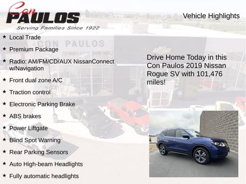 Used 2019 Nissan Rogue SV w/ Premium Package AWD/4WD image 8