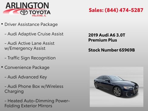 Used 2019 Audi A6 3.0T Premium Plus w/ Premium Plus Package AWD/4WD image 2