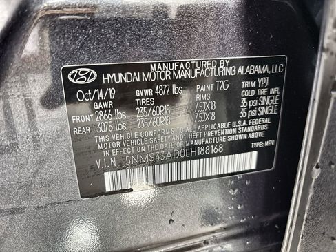 Used 2020 Hyundai Santa Fe SEL w/ Convenience Package FWD image 25