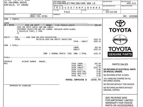 Used 2022 Chevrolet Malibu LS FWD image 12